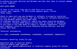 Ошибка STOP: 0x000000A5 при установке Windows 7